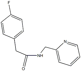 2-(4-fluorophenyl)-N-(2-pyridinylmethyl)acetamide 구조식 이미지