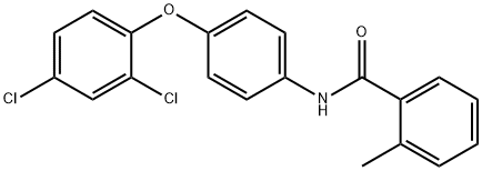 N-[4-(2,4-dichlorophenoxy)phenyl]-2-methylbenzamide 구조식 이미지