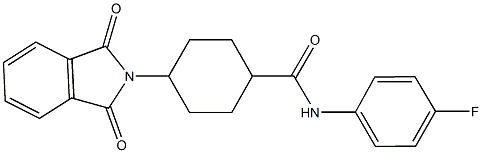 4-(1,3-dioxo-1,3-dihydro-2H-isoindol-2-yl)-N-(4-fluorophenyl)cyclohexanecarboxamide 구조식 이미지