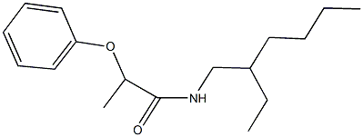 N-(2-ethylhexyl)-2-phenoxypropanamide 구조식 이미지