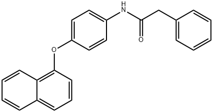 N-[4-(1-naphthyloxy)phenyl]-2-phenylacetamide 구조식 이미지