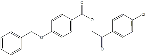 2-(4-chlorophenyl)-2-oxoethyl 4-(benzyloxy)benzoate Structure