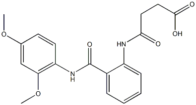 4-{2-[(2,4-dimethoxyanilino)carbonyl]anilino}-4-oxobutanoic acid Structure