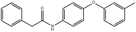 N-[4-(3-methylphenoxy)phenyl]-2-phenylacetamide 구조식 이미지