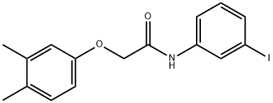 2-(3,4-dimethylphenoxy)-N-(3-iodophenyl)acetamide 구조식 이미지