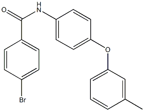 4-bromo-N-[4-(3-methylphenoxy)phenyl]benzamide Structure