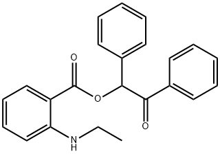 2-oxo-1,2-diphenylethyl 2-(ethylamino)benzoate 구조식 이미지