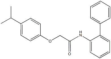 N-[1,1'-biphenyl]-2-yl-2-(4-isopropylphenoxy)acetamide Structure