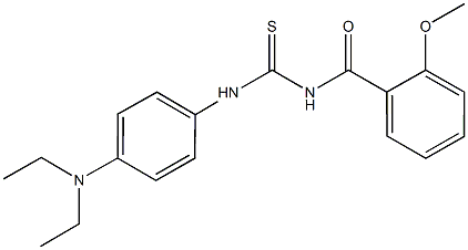 N-[4-(diethylamino)phenyl]-N'-(2-methoxybenzoyl)thiourea 구조식 이미지