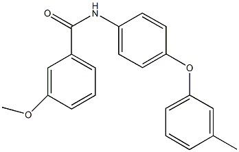 3-methoxy-N-[4-(3-methylphenoxy)phenyl]benzamide 구조식 이미지