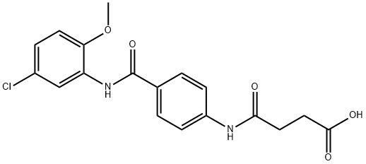 4-{4-[(5-chloro-2-methoxyanilino)carbonyl]anilino}-4-oxobutanoic acid Structure