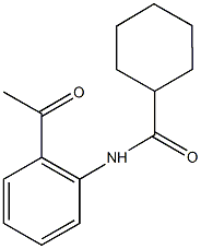 N-(2-acetylphenyl)cyclohexanecarboxamide 구조식 이미지