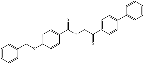 2-[1,1'-biphenyl]-4-yl-2-oxoethyl 4-(benzyloxy)benzoate Structure