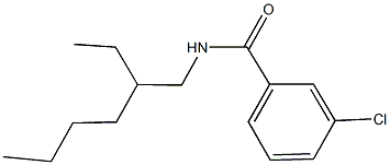 3-chloro-N-(2-ethylhexyl)benzamide 구조식 이미지
