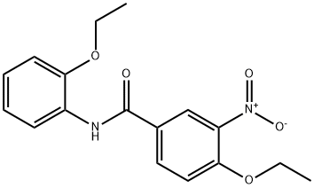 4-ethoxy-N-(2-ethoxyphenyl)-3-nitrobenzamide 구조식 이미지