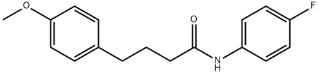 N-(4-fluorophenyl)-4-(4-methoxyphenyl)butanamide 구조식 이미지