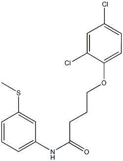 4-(2,4-dichlorophenoxy)-N-[3-(methylsulfanyl)phenyl]butanamide Structure