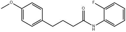 N-(2-fluorophenyl)-4-(4-methoxyphenyl)butanamide 구조식 이미지