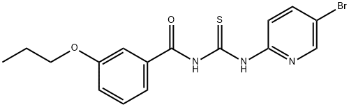 N-(5-bromo-2-pyridinyl)-N'-(3-propoxybenzoyl)thiourea Structure