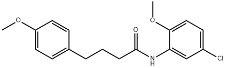 N-(5-chloro-2-methoxyphenyl)-4-(4-methoxyphenyl)butanamide 구조식 이미지