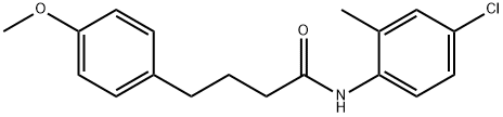 N-(4-chloro-2-methylphenyl)-4-(4-methoxyphenyl)butanamide 구조식 이미지