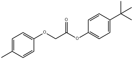 4-tert-butylphenyl (4-methylphenoxy)acetate 구조식 이미지