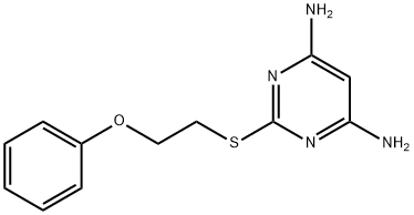 2-[(2-phenoxyethyl)sulfanyl]-4,6-pyrimidinediamine Structure