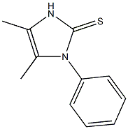 4,5-dimethyl-1-phenyl-1,3-dihydro-2H-imidazole-2-thione 구조식 이미지