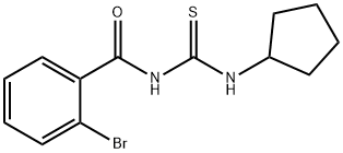 N-(2-bromobenzoyl)-N'-cyclopentylthiourea 구조식 이미지