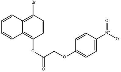 4-bromo-1-naphthyl {4-nitrophenoxy}acetate 구조식 이미지