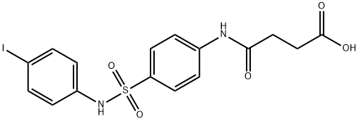 4-{4-[(4-iodoanilino)sulfonyl]anilino}-4-oxobutanoic acid 구조식 이미지