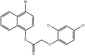 4-bromo-1-naphthyl (2,4-dichlorophenoxy)acetate Structure
