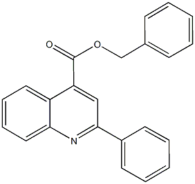benzyl 2-phenyl-4-quinolinecarboxylate Structure
