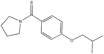 isobutyl 4-(1-pyrrolidinylcarbothioyl)phenyl ether Structure