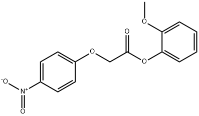 2-methoxyphenyl {4-nitrophenoxy}acetate 구조식 이미지