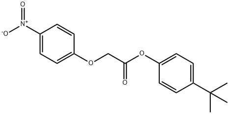 4-tert-butylphenyl {4-nitrophenoxy}acetate Structure