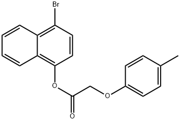 4-bromo-1-naphthyl (4-methylphenoxy)acetate 구조식 이미지
