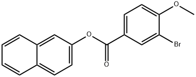 2-naphthyl 3-bromo-4-methoxybenzoate 구조식 이미지