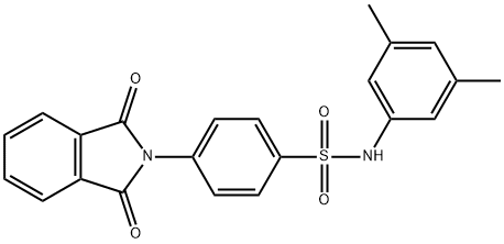 N-(3,5-dimethylphenyl)-4-(1,3-dioxo-1,3-dihydro-2H-isoindol-2-yl)benzenesulfonamide 구조식 이미지