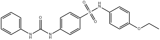 4-[(anilinocarbonyl)amino]-N-(4-ethoxyphenyl)benzenesulfonamide Structure