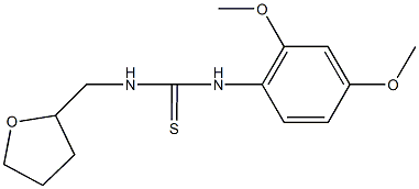 N-(2,4-dimethoxyphenyl)-N'-(tetrahydro-2-furanylmethyl)thiourea Structure