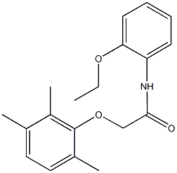 N-(2-ethoxyphenyl)-2-(2,3,6-trimethylphenoxy)acetamide 구조식 이미지