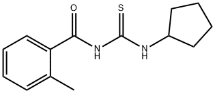 N-cyclopentyl-N'-(2-methylbenzoyl)thiourea Structure