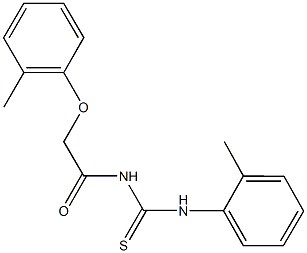 N-[(2-methylphenoxy)acetyl]-N'-(2-methylphenyl)thiourea Structure