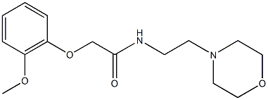 2-(2-methoxyphenoxy)-N-[2-(4-morpholinyl)ethyl]acetamide Structure
