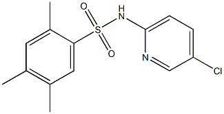 N-(5-chloro-2-pyridinyl)-2,4,5-trimethylbenzenesulfonamide Structure