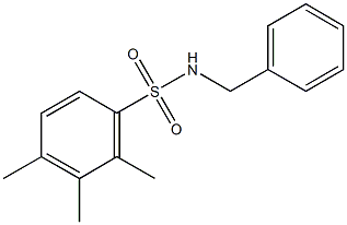 N-benzyl-2,3,4-trimethylbenzenesulfonamide Structure