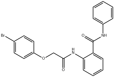 2-{[(4-bromophenoxy)acetyl]amino}-N-phenylbenzamide Structure