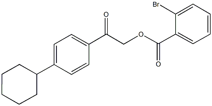 2-(4-cyclohexylphenyl)-2-oxoethyl 2-bromobenzoate Structure