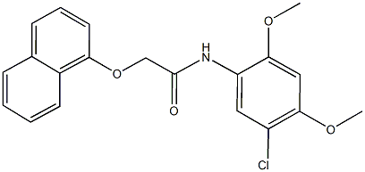 N-(5-chloro-2,4-dimethoxyphenyl)-2-(1-naphthyloxy)acetamide 구조식 이미지